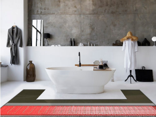 Suelo radiante eléctrico en el baño